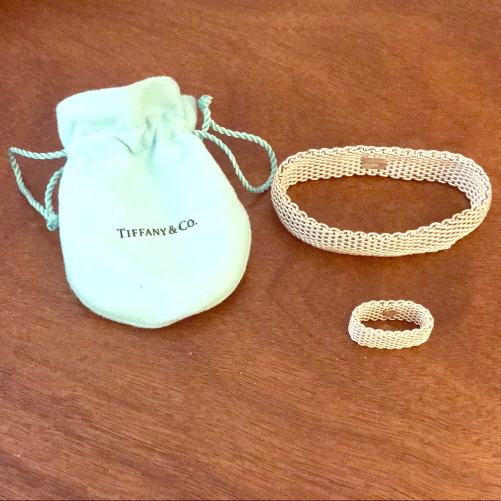 Tiffany & Co. Mesh Bracelet and Ring